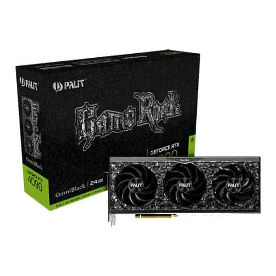 Palit NVIDIA GeForce RTX 4090 GameRock OmniBlack 24GB Ada Lovelace Graphics Card